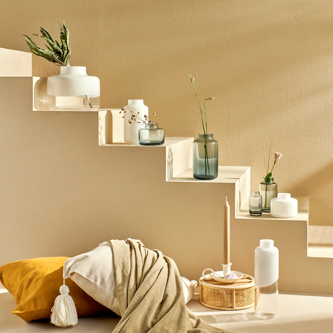 Nude Essentials Magnolia Vase Medium 5700cc White - Premium Vase from Pasabahce - Just $810! 