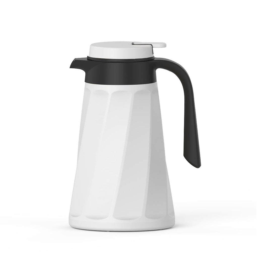 Dimlaj Stainless Steel Twist Vacuum Flask (White) 1.6L - Premium Flasks from Dimlaj - Just $100! 