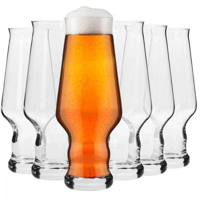Krosno Splendour Set of 6 Pcs Pilsner 400cc - Premium Beer Glass from Krosno - Just $30! 