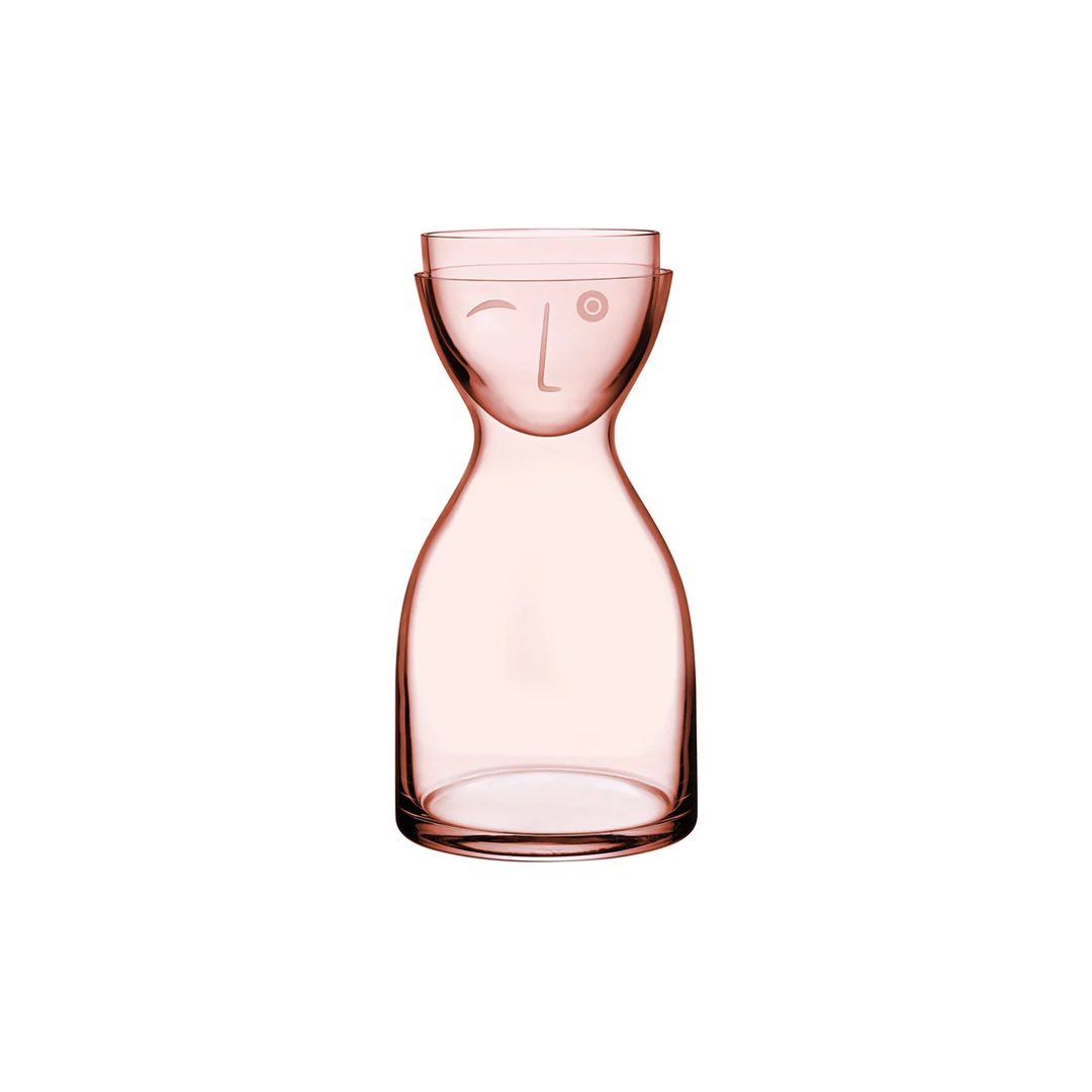 Nude Mr. & Mrs. Night Water Set Tall 850cc Jug and 250cc Tumbler Pink - Premium Jug and Tumbler from Pasabahce - Just $515! 