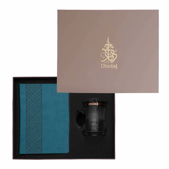 Dimlaj Crown Special Mug, Saucer and Notebook Set - Premium Notebook Sets from Dimlaj Touch - Just $160! 