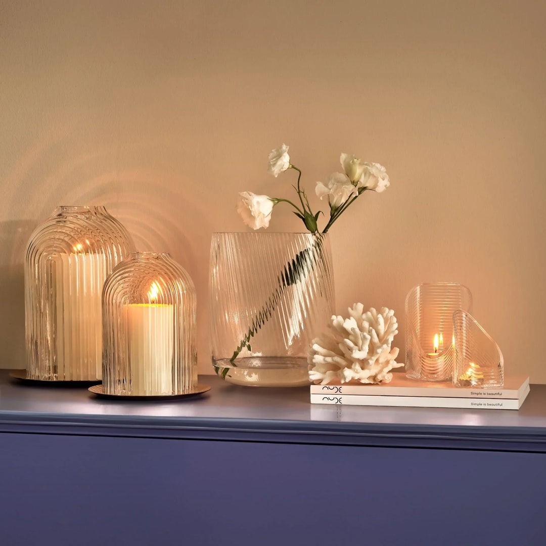 Nude Essentials Ilo Candle Holder 212 mm Clear - Premium Candle Holders from Pasabahce - Just $595! 