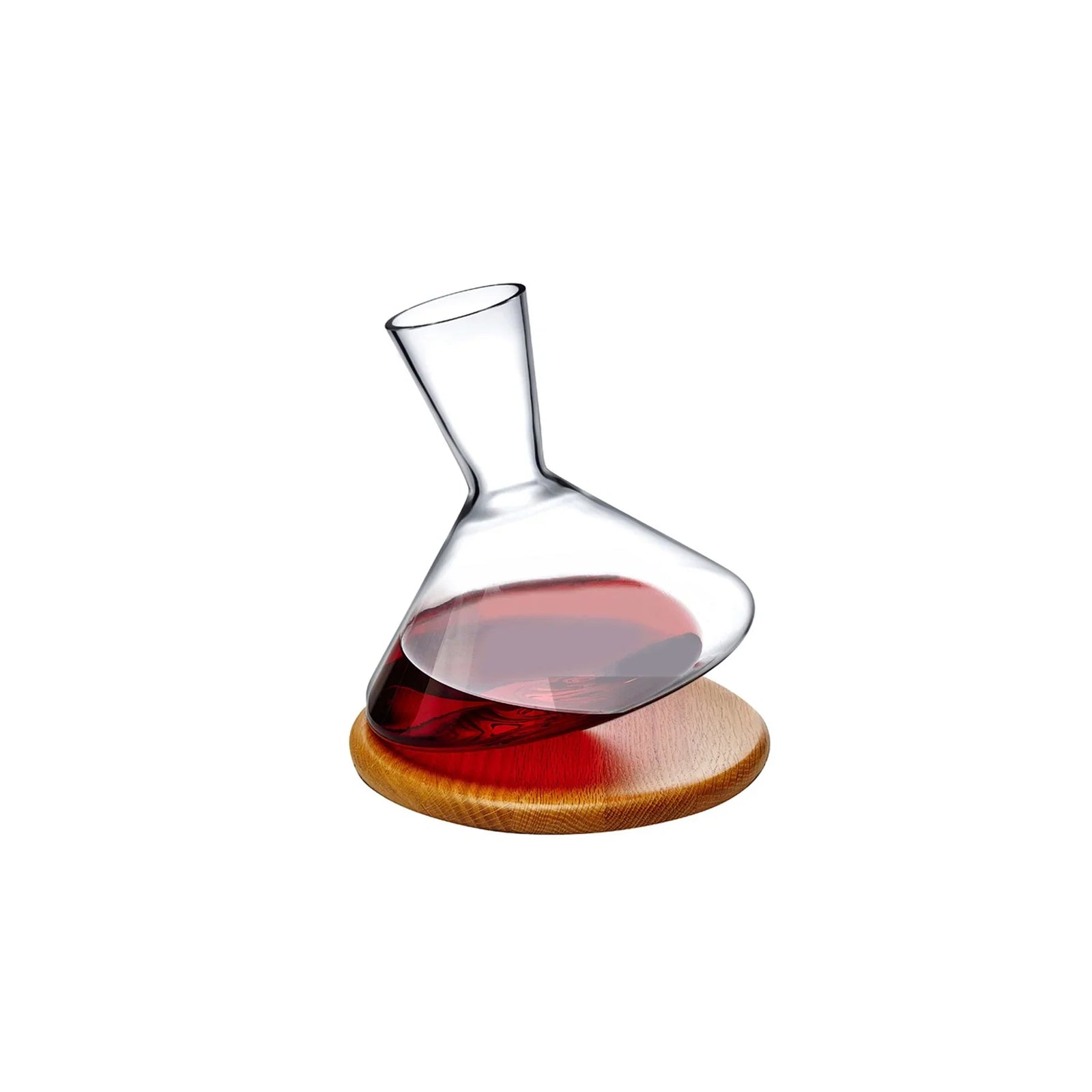 Nude Essentials Balance Wine Decanter with Wooded Base 1000cc Clear - Premium Decanter from Pasabahce - Just $580! 