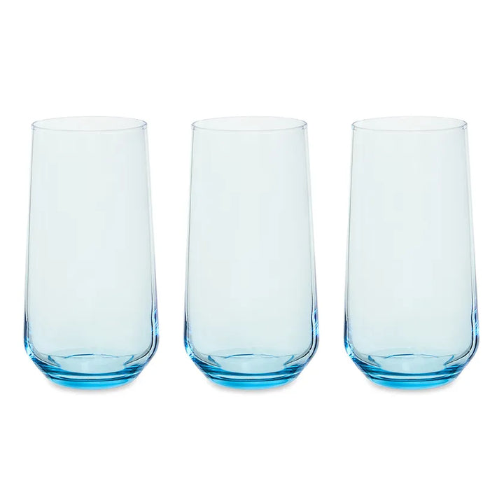 Pasabahce Allegra Set of 3 Pcs Long drink 470cc Turquoise - Premium Tumbler from Pasabahce Essentials - Just $25! 