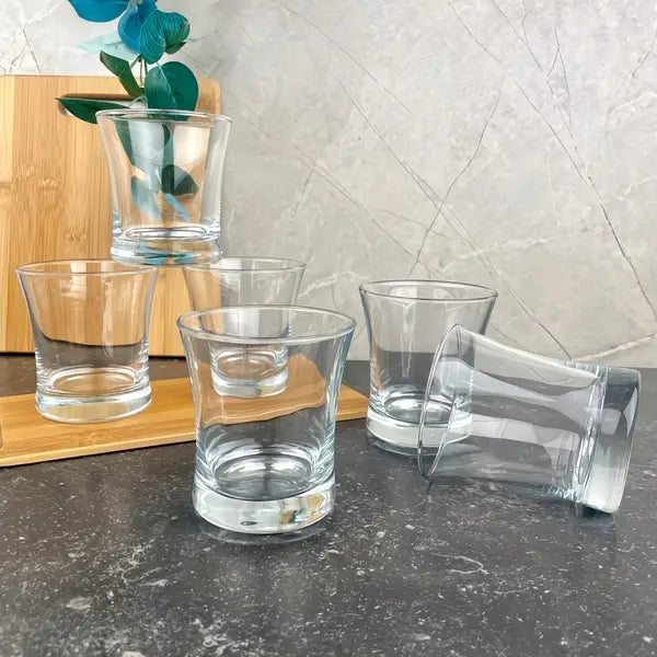 Pasabahce Azur Set of 6pcs Tumblers 240cc Clear - Premium Tumblers from Pasabahce Essentials - Just $30! 