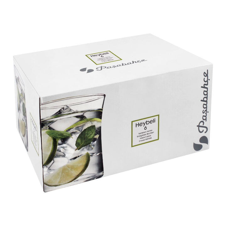 Pasabahce Heybeli Set of 6pcs Tea Glass 180cc Clear - Premium Tea Glass from Pasabahce Essentials - Just $40! 