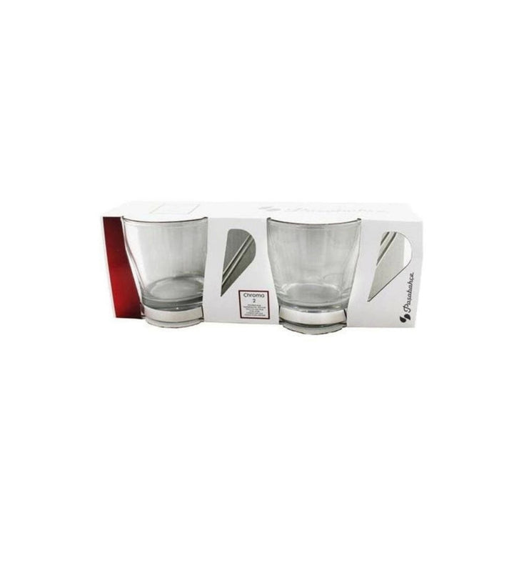 Pasabahce Chroma Set of 2 Pcs Tea Cups 210cc Clear - Premium Mugs from Pasabahce - Just $20! 