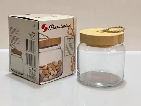 Pasabahce Woody Jar 575cc Clear - Premium Jar from Pasabahce Essentials - Just $25! 