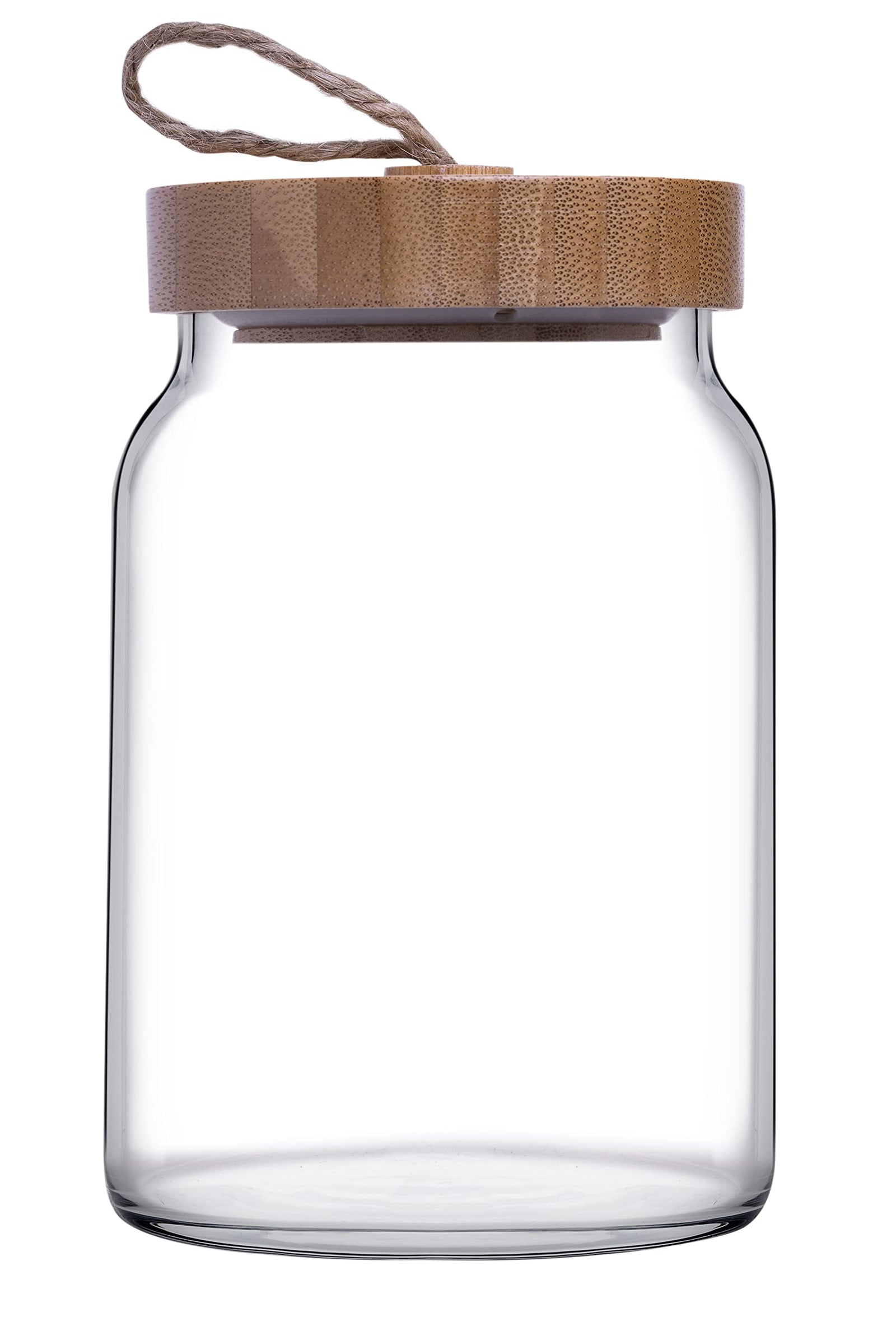 Pasabahce Woody Jar with Cover 860cc Clear - Premium Jar from Pasabahce Essentials - Just $35! 