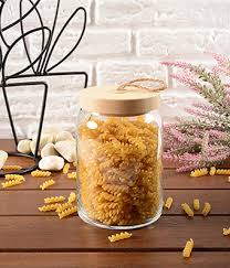 Pasabahce Woody Jar with Cover 860cc Clear - Premium Jar from Pasabahce Essentials - Just $35! 