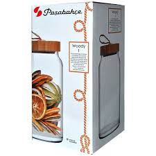 Pasabahce Woody Jar 1130cc Clear - Premium Jar from Pasabahce Essentials - Just $40! 