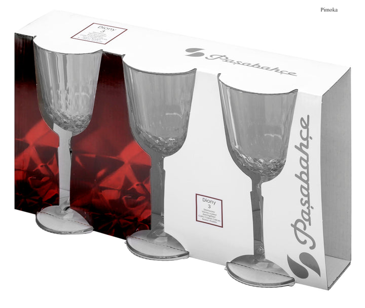 Pasabahce Diony Set of 3pcs Red Wine 310cc Clear - Premium Stemware from Pasabahce Essentials - Just $35! 