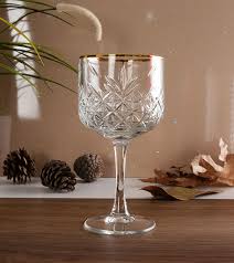 Pasabahce Timeless Set of 4pcs Cocktail 490cc Gold Rim - Premium Stemware from Pasabahce Essentials - Just $95! 
