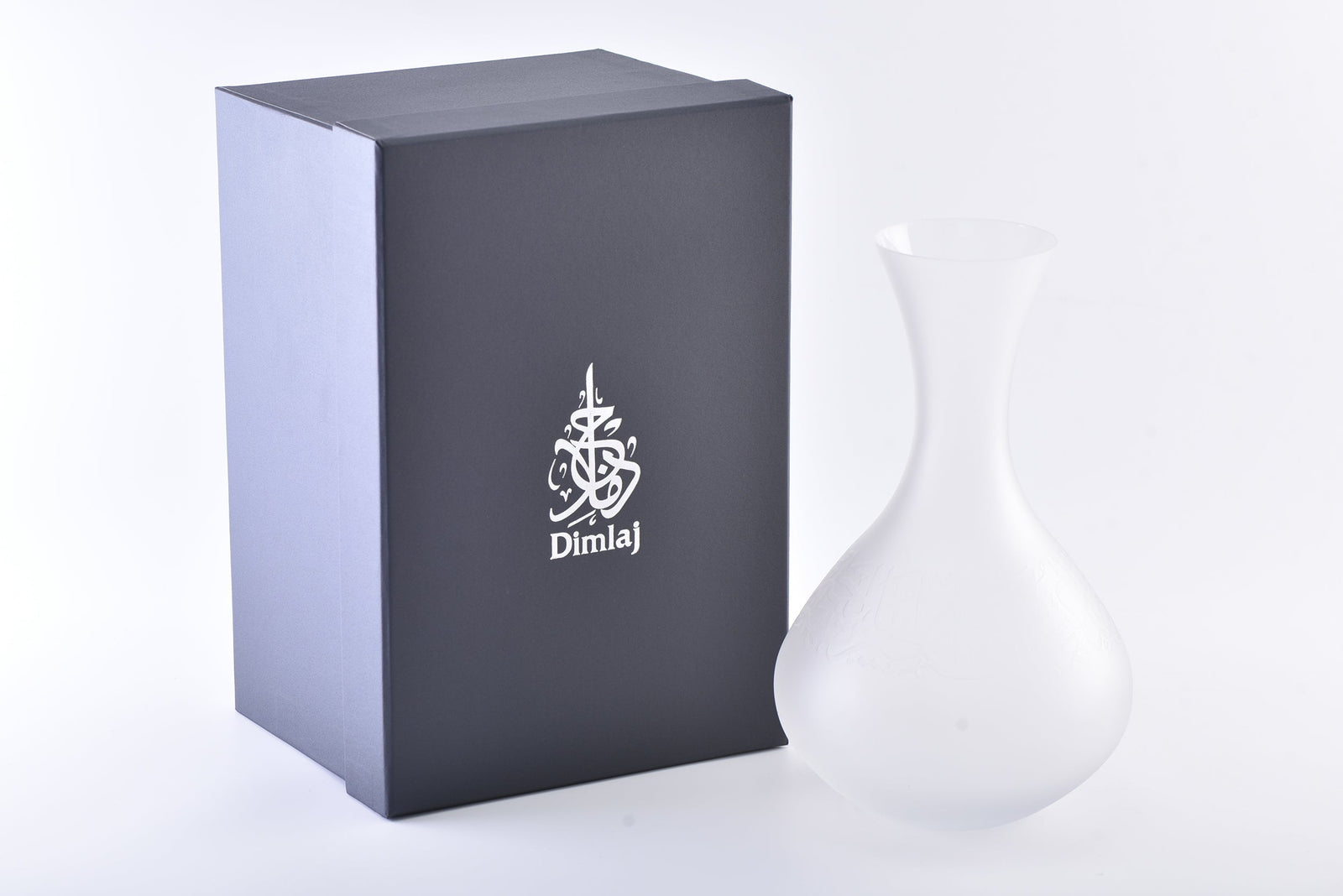 Dimlaj Thuluth Crystal Decanter (Frosty Engraved) - Premium Vases from Thuluth By Dimlaj - Just $420! 