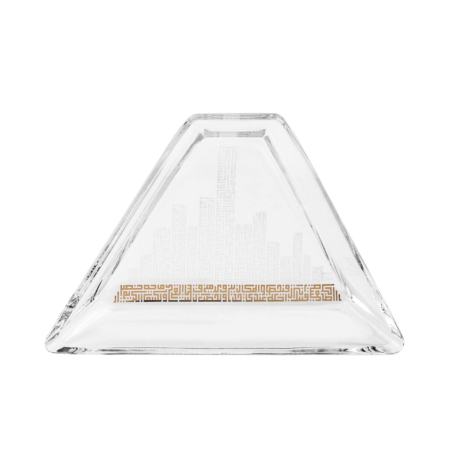 Dimlaj AbrajSet of 2 Pcs Triangular Plates Gold - Premium Plate from Abraj By Dimlaj - Just $200! 