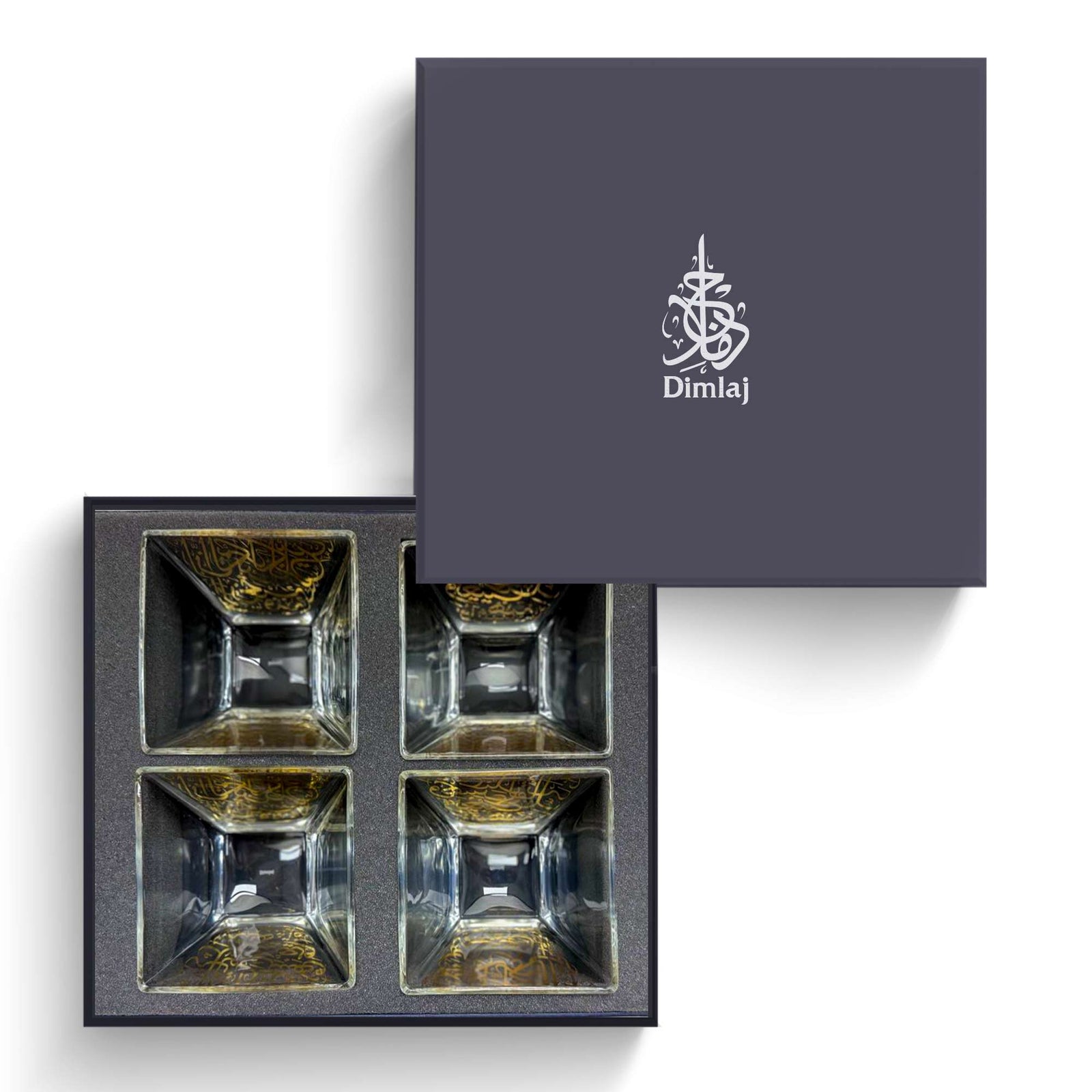 Dimlaj Kareem Set of 4pcs Nuts Bowls Gold - Premium  from Kareem By Dimlaj - Just $455! 