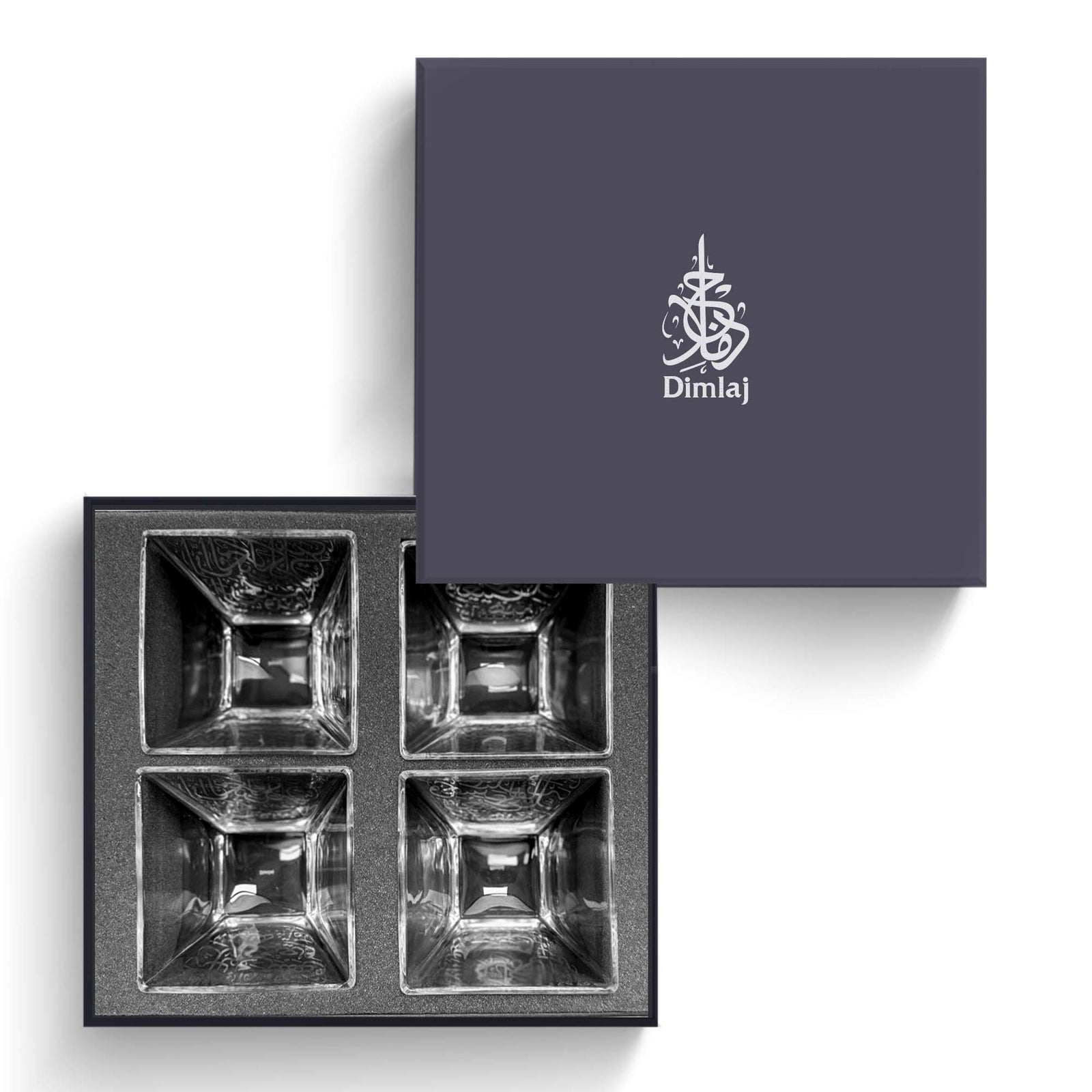 Dimlaj Kareem Set of 4pcs Nuts Bowl Platinum - Premium  from Kareem By Dimlaj - Just $455! 