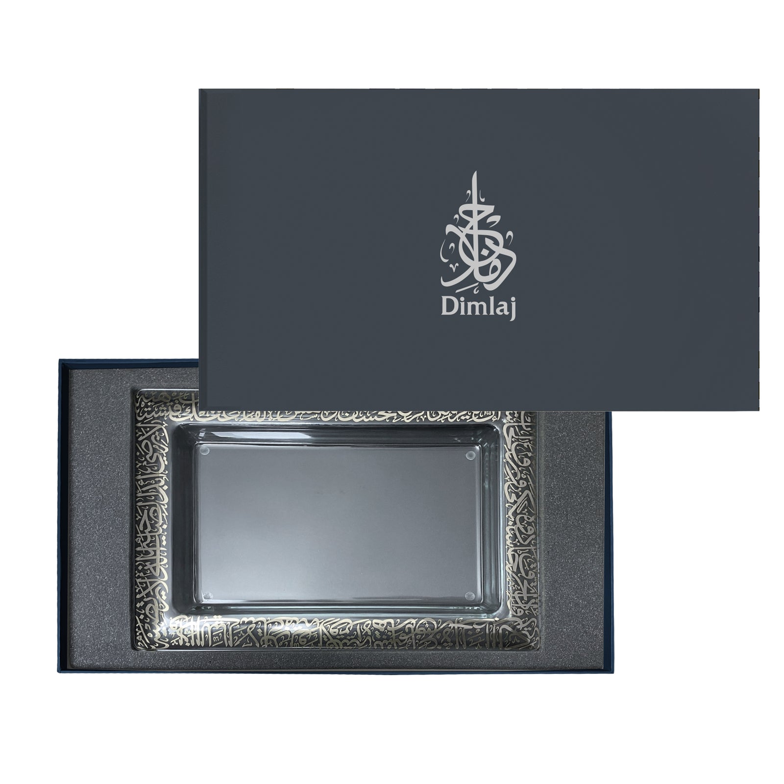 Dimlaj Kareem Rectangular Platter Platinum - Premium  from Kareem By Dimlaj - Just $490! 