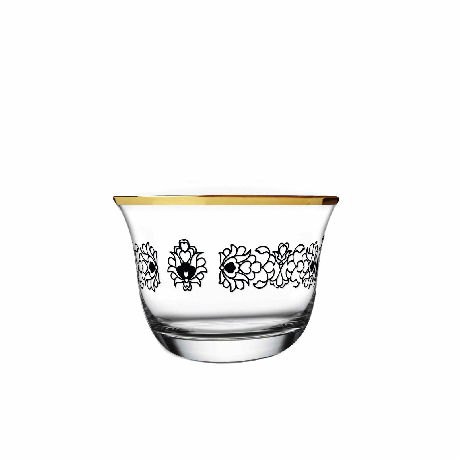 Dimlaj Touch Glory Set of 12 Pcs Cawa Cups Gold and Black - Premium Cawa Cups from Dimlaj Touch - Just $135! 