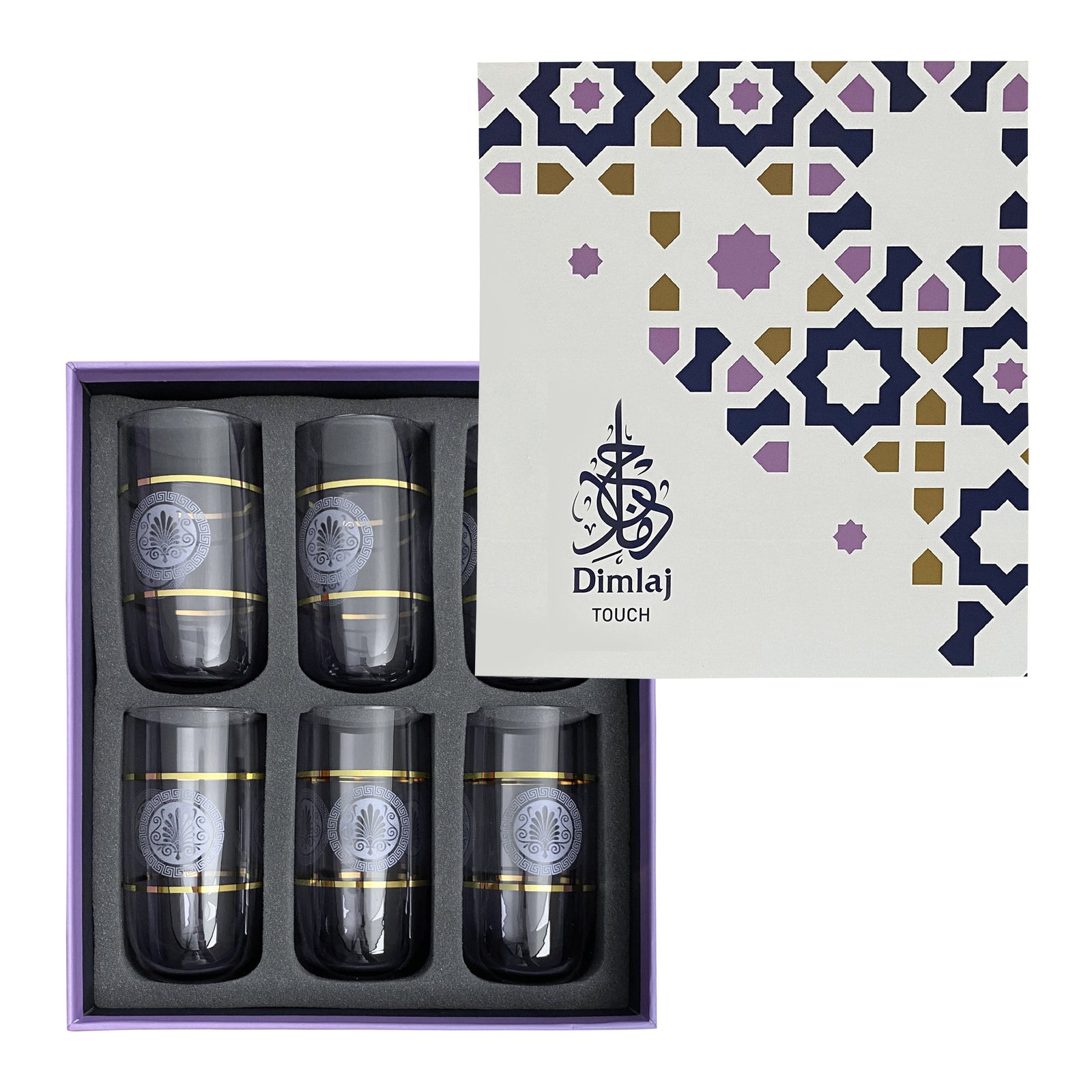 Dimlaj Touch Legend Set of 6 Pcs Long Tumblers Gold - Premium  from Dimlaj Touch - Just $135! 