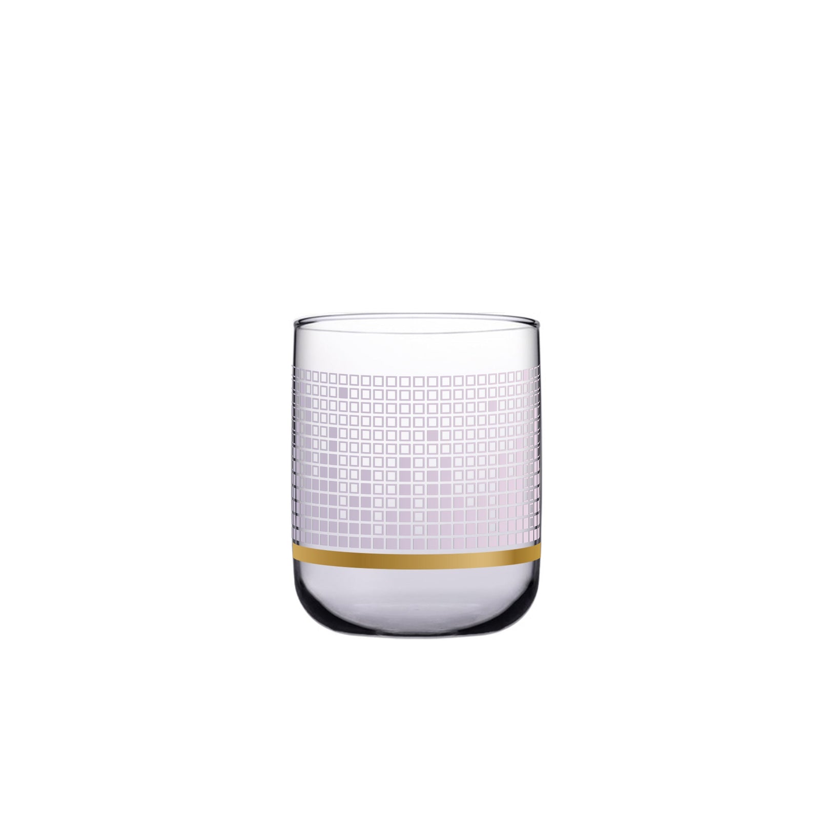 Dimlaj Touch Flow Set of 6 Pcs Short Tumblers Gold and Pink - Premium  from Dimlaj Touch - Just $135! 