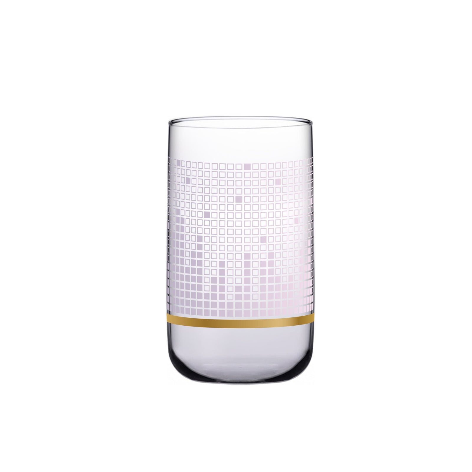 Dimlaj Touch Flow Set of 6 Pcs Long Tumblers Gold and Pink - Premium  from Dimlaj Touch - Just $135! 