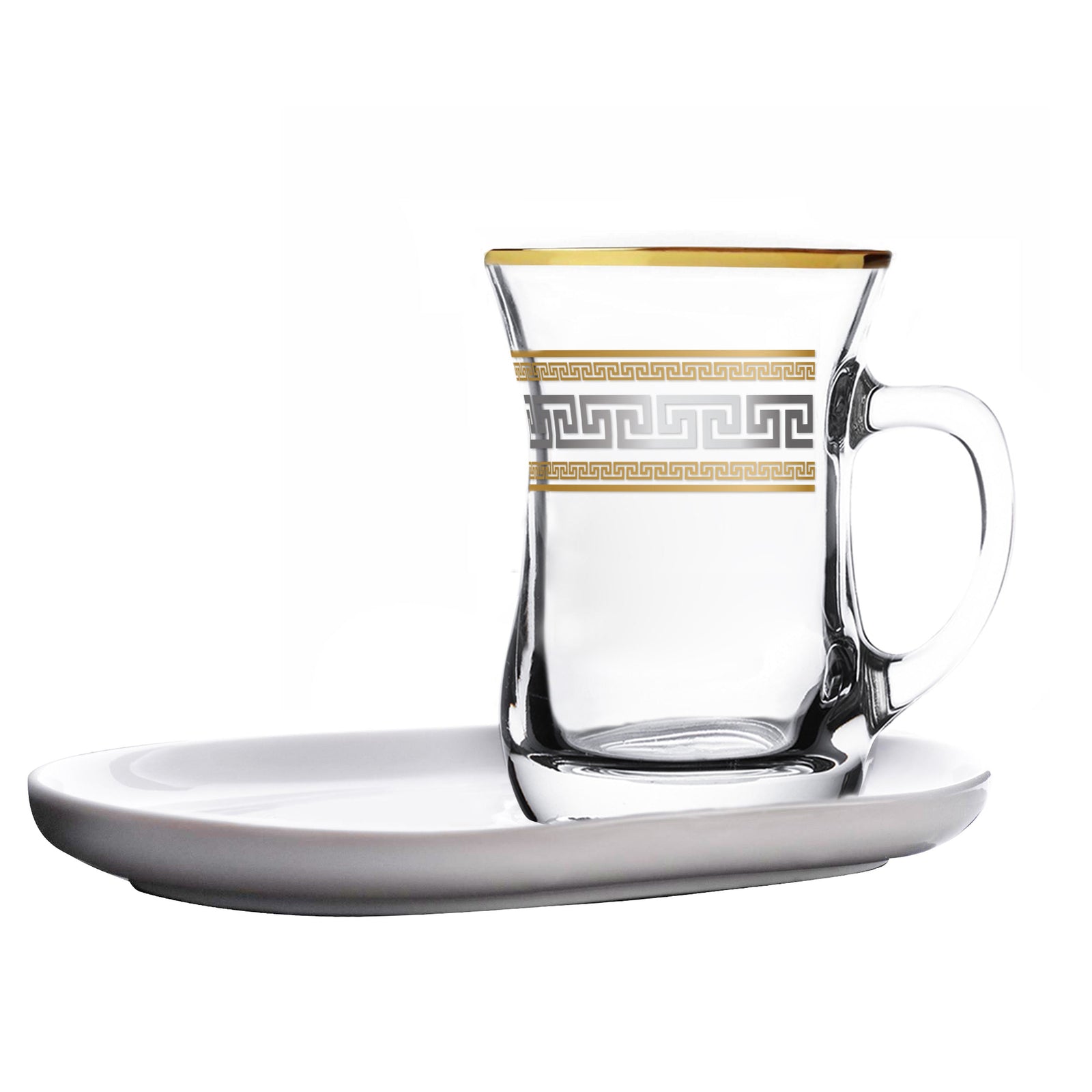 Dimlaj Touch Minerva Set of 4 Pcs Mugs and Porcelain Saucers - Premium Mugs from Dimlaj Touch - Just $99.99! 