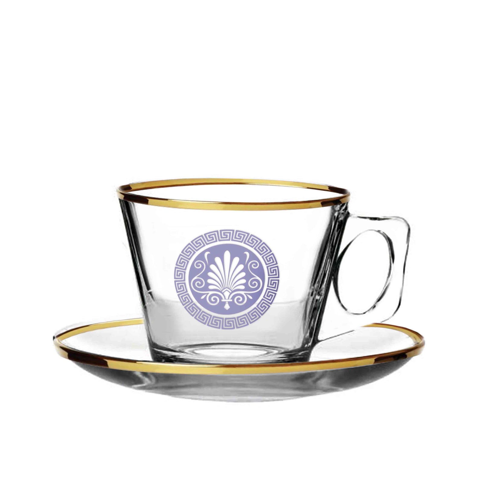 Dimlaj Touch Legend Set of 12 Pcs Coffee Cups and Saucers Gold - Premium Coffee Cups from Dimlaj Touch - Just $135! 