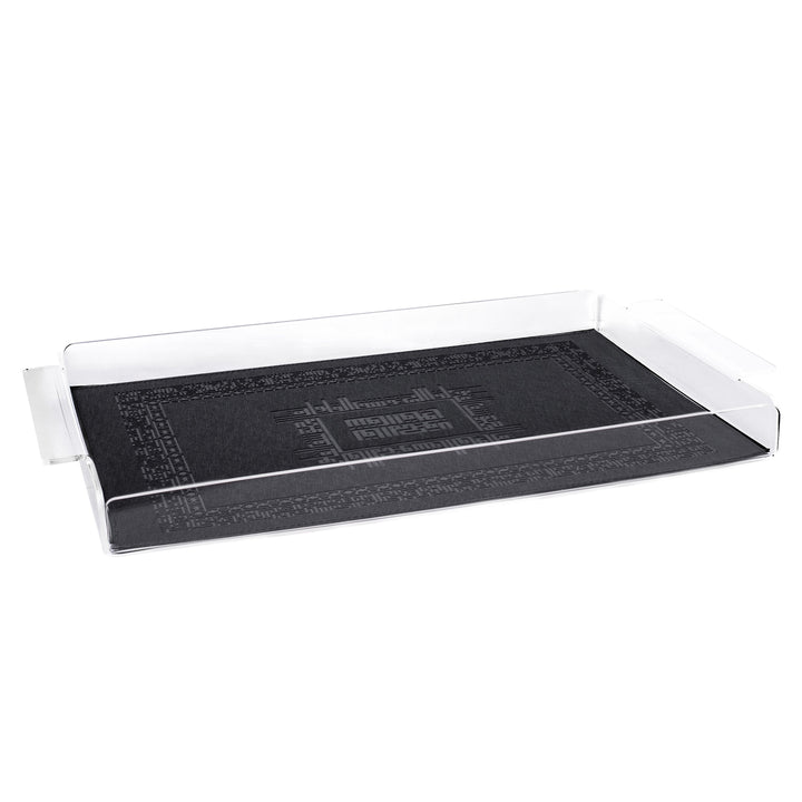 Dimlaj Shafa PU and Acrylic Tray Black - Premium Tray from Emirates Dimlaj Trading LLC - Just $265! 