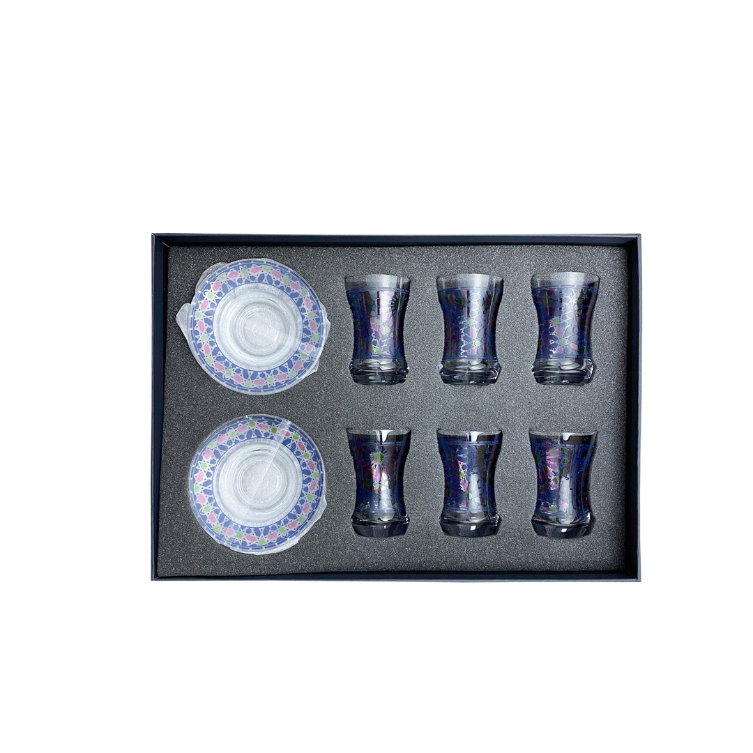 Dimlaj Abstract Set of 6 Pcs Tea Cups and Saucers - Premium Tea Cups from Dimlaj - Just $375! 