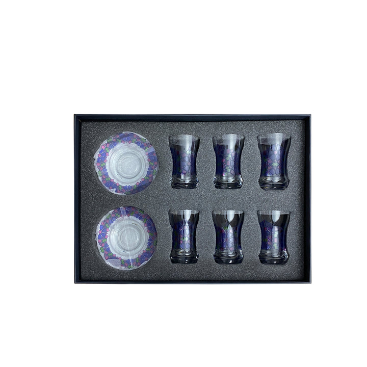 Dimlaj Abstract Set of 6 Pcs Tea Cups and Saucers - Premium Tea Cups from Dimlaj - Just $375! 