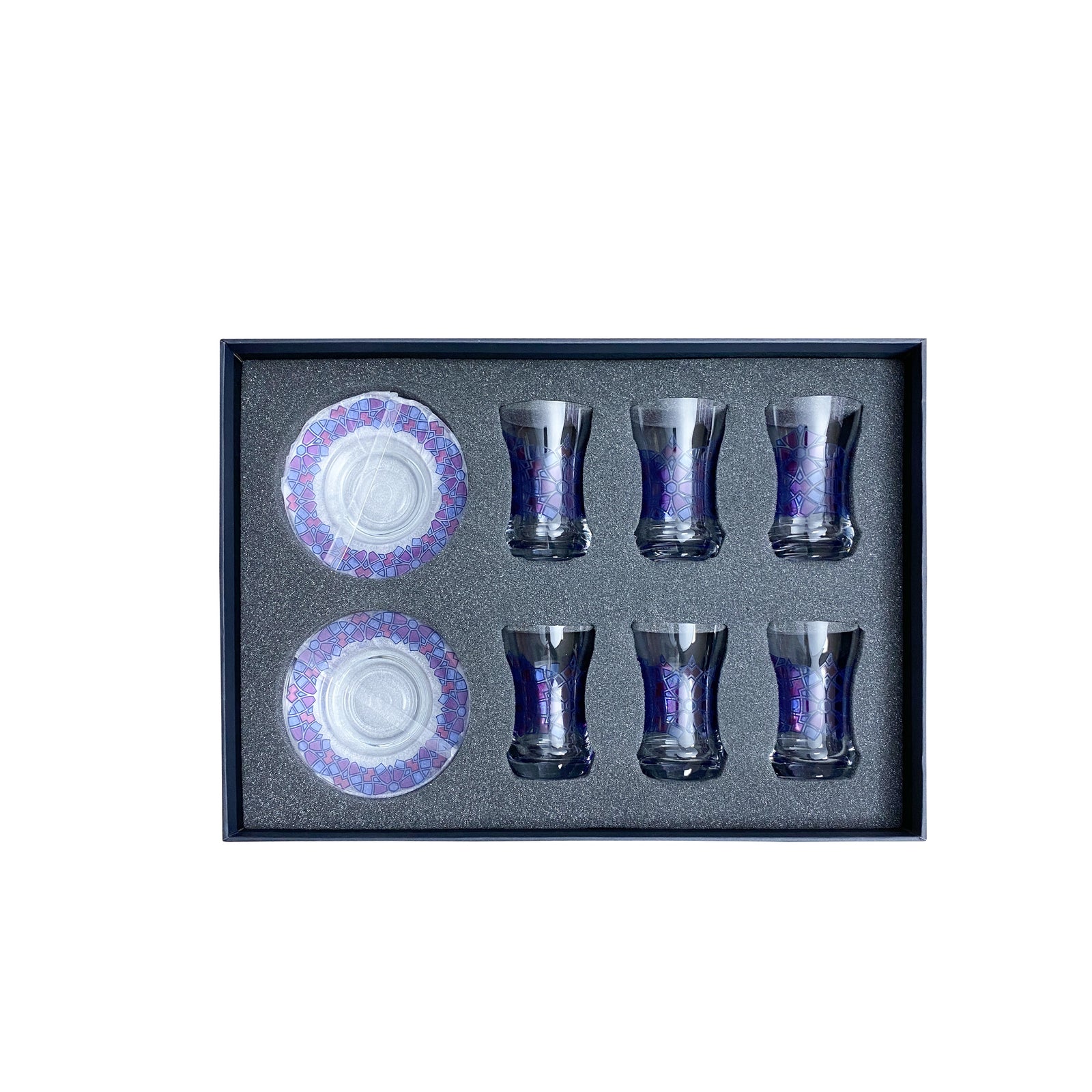 Dimlaj Abstract Set of 6 Pcs Tea Cups and Saucers - Premium Tea Cups from Dimlaj - Just $375! 