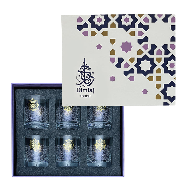 Dimlaj Touch Solo Set of 6 Pcs Tumblers Gold - Premium  from Dimlaj Touch - Just $200! 