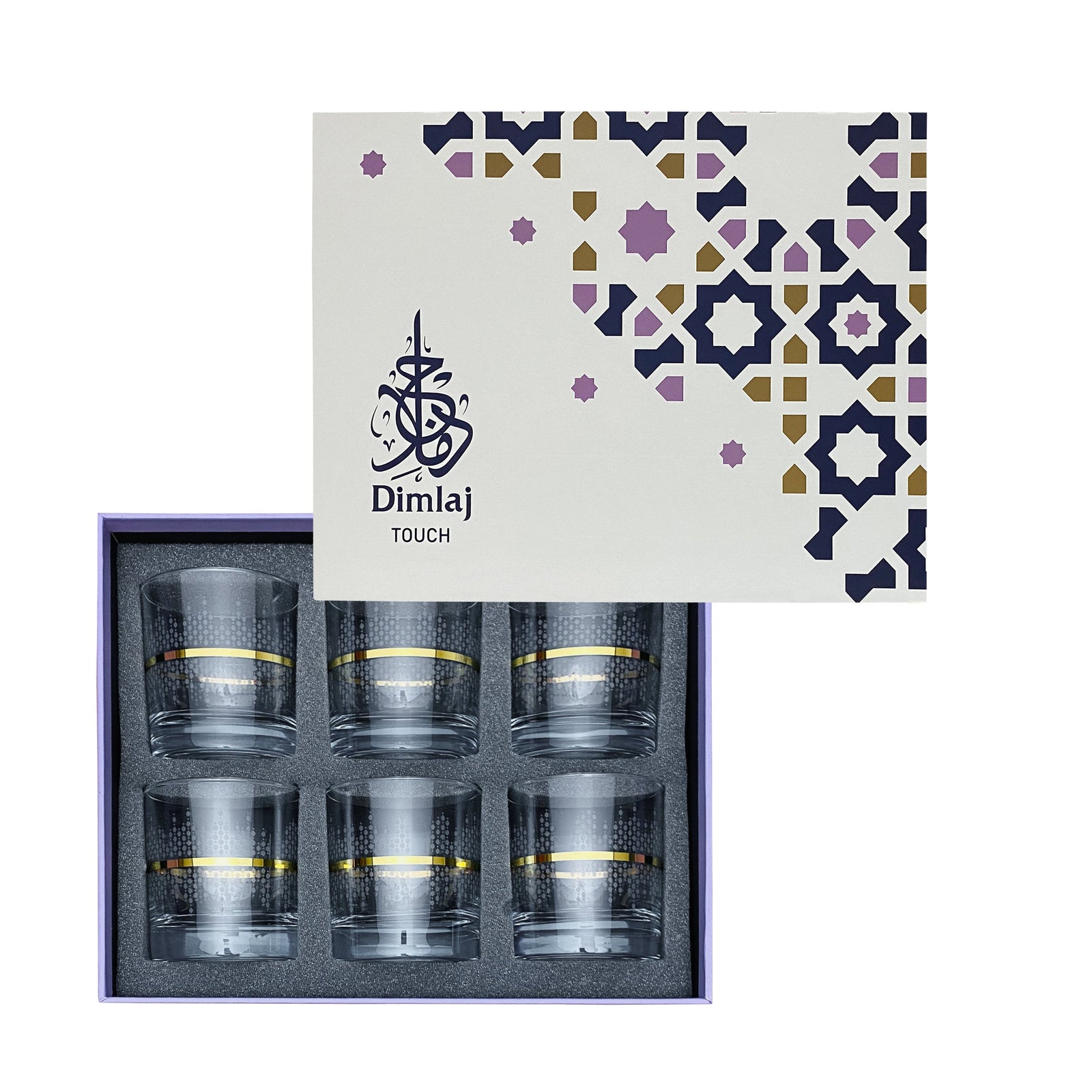 Dimlaj Touch Harmony Set of 6 Pcs Tumblers Gold - Premium  from Dimlaj Touch - Just $135! 