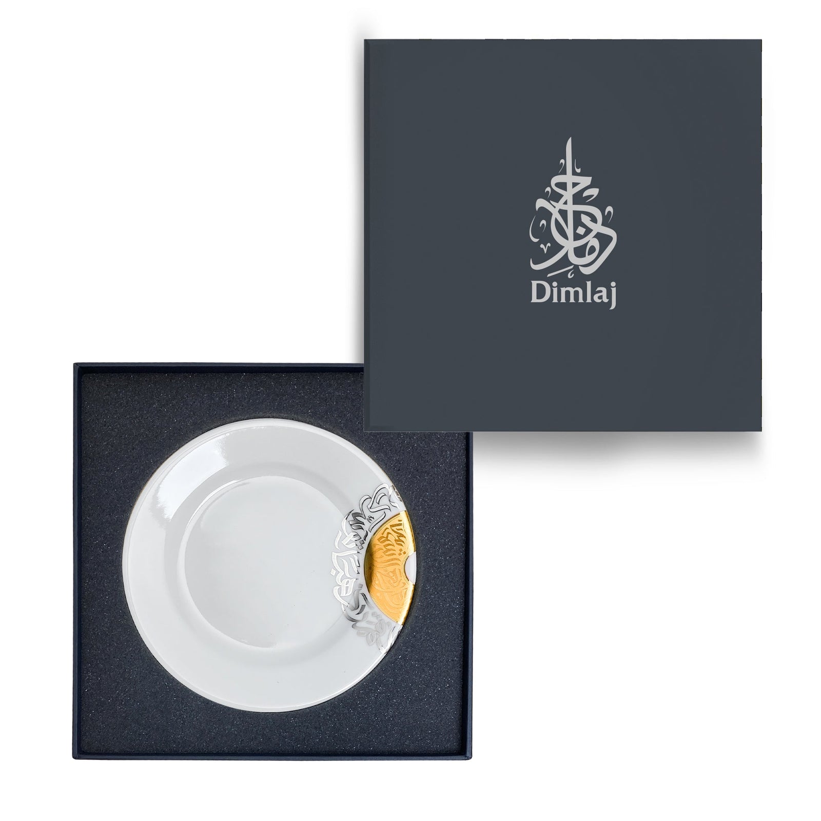 Dimlaj Qamar Set of 6 Pcs Porcelain Plates - Premium Platters from Qamar By Dimlaj - Just $500! 
