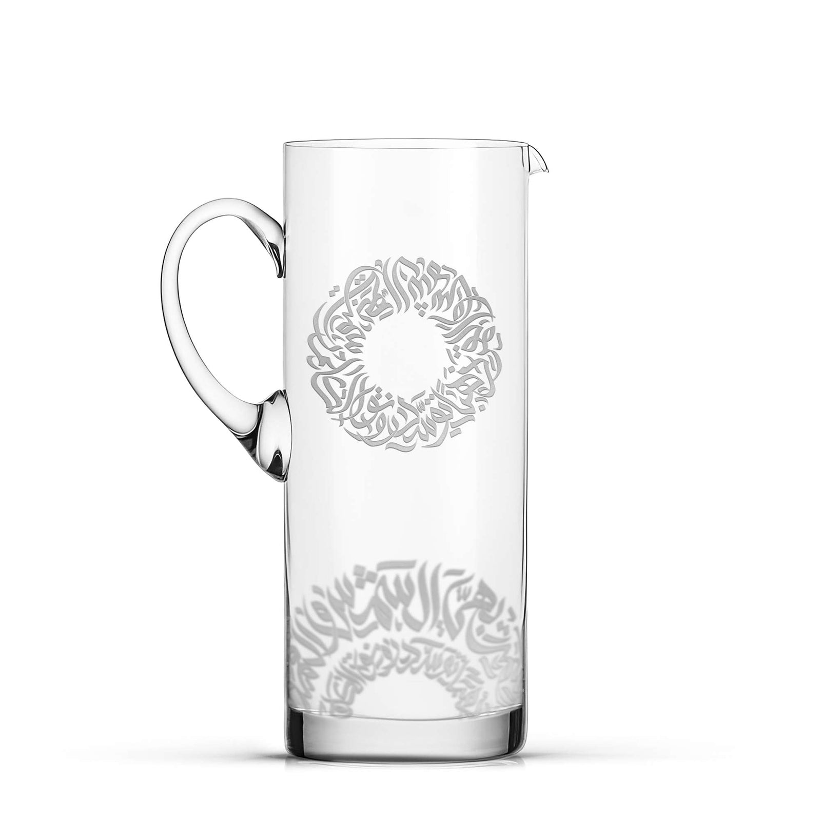 Dimlaj Qamar Glass Jug (Engraved) - Premium Jugs from Qamar By Dimlaj - Just $500! 