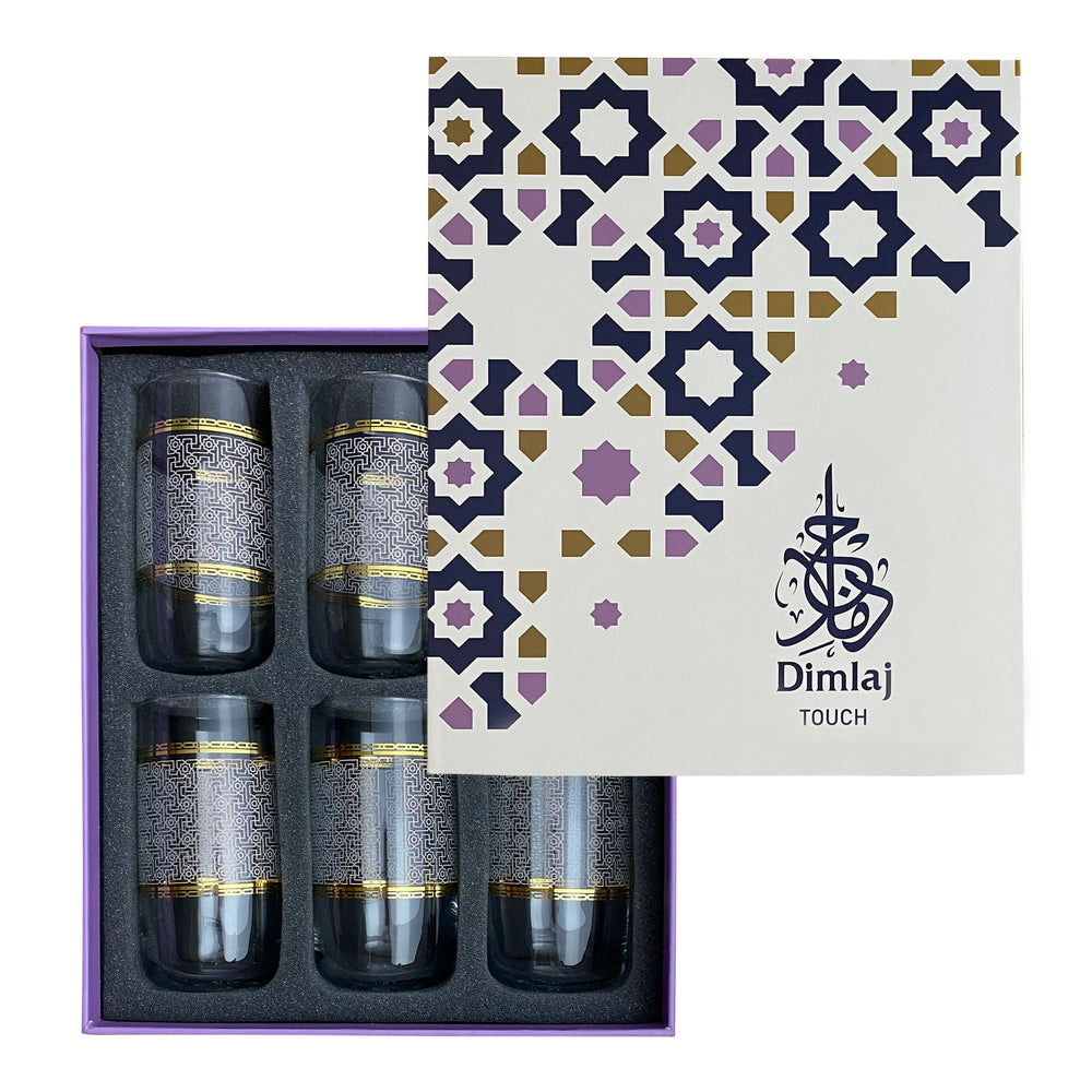 Dimlaj Touch Yaqout Set of 6 Pcs Long Tumblers Gold - Premium  from Dimlaj Touch - Just $200! 