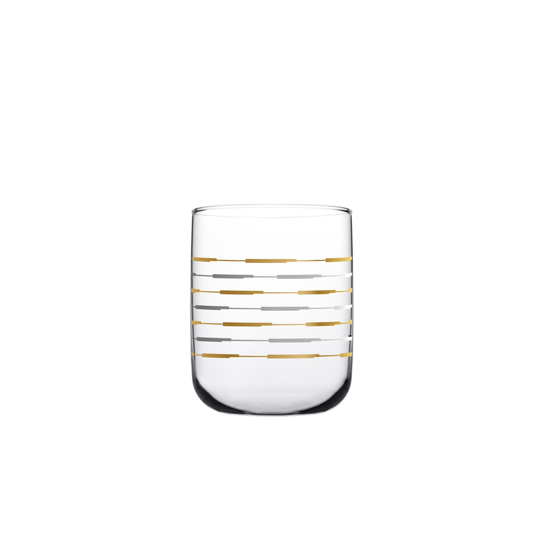 Dimlaj Touch Twin Set of 6 Pcs Short Tumblers Gold and Platinum - Premium  from Dimlaj Touch - Just $200! 