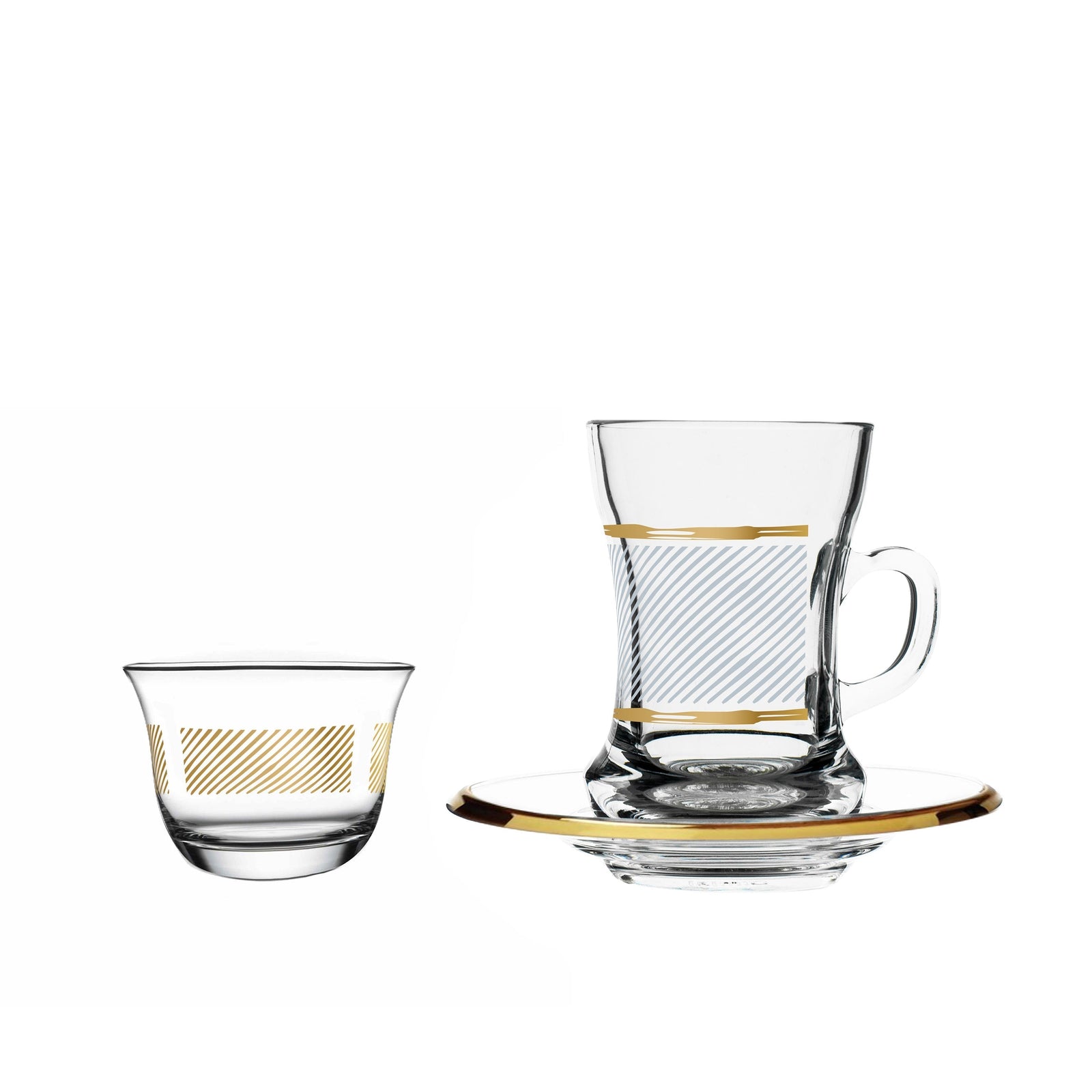 Dimlaj Touch Nirvana Set of 18 Pcs Assorted Drinkware Gold - Premium  from Dimlaj Touch - Just $175! 