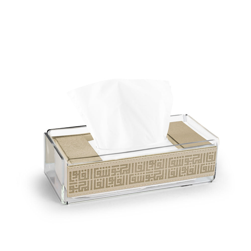 Dimlaj Shafa Acrylic Tissue Box Holder Beige - Premium  from Shafa By Dimlaj - Just $275! 