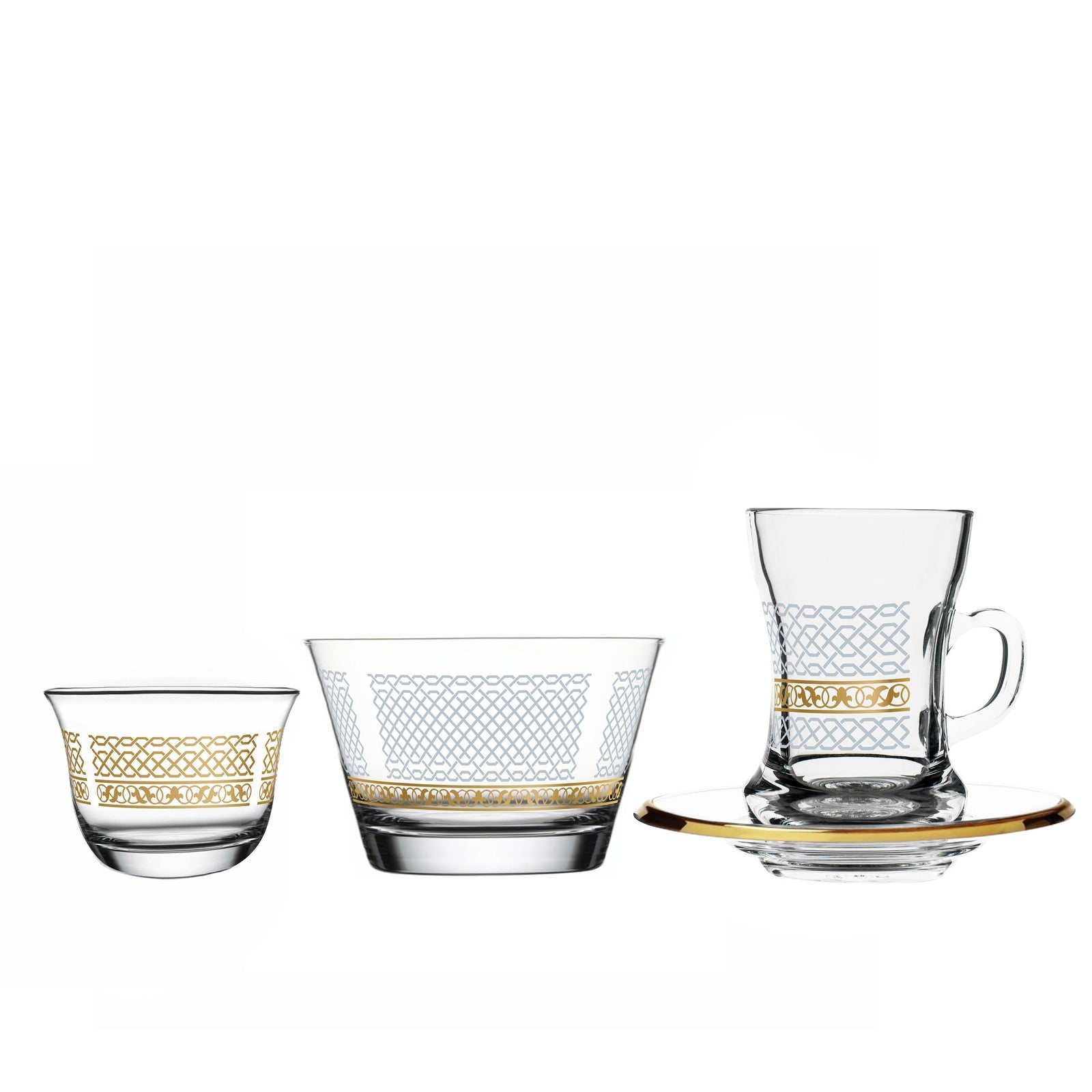 Dimlaj Touch Loop Set of 19 Pcs Assorted Drinkware Gold - Premium  from Dimlaj Touch - Just $175! 