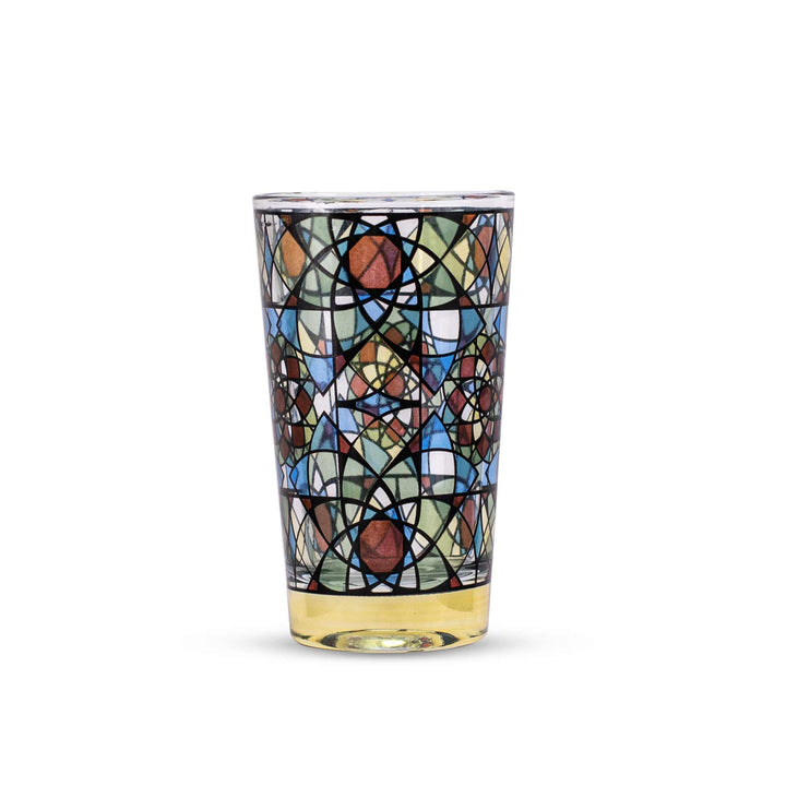 Dimlaj Vitrail Moroccan tea Glass 48 pcs