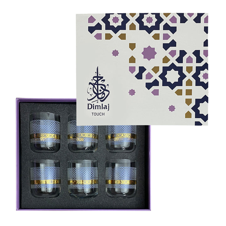 Dimlaj Touch Loop Set of 6pcs Short Tumblers Gold - Premium  from Dimlaj Touch - Just $200! 