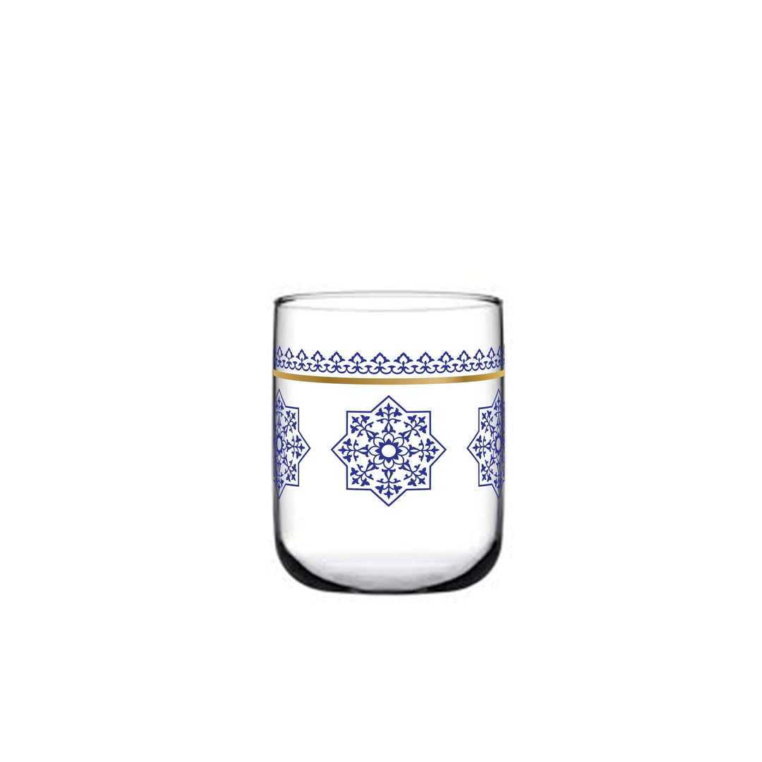 Dimlaj Touch Aster Set of 6 Pcs Short Tumblers Blue - Premium  from Dimlaj Touch - Just $200! 