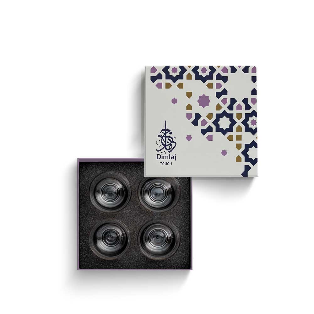 Dimlaj Touch Aster Set of 4 Pcs Ice Cream Cups Gold - Premium Ice Cream Cups from Dimlaj Touch - Just $79.99! 