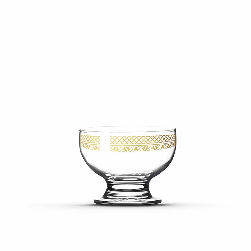 Dimlaj Touch Loop Set of 4 Pcs Ice Ceam Cups Gold - Premium Ice Cream Cups from Dimlaj Touch - Just $79.99! 
