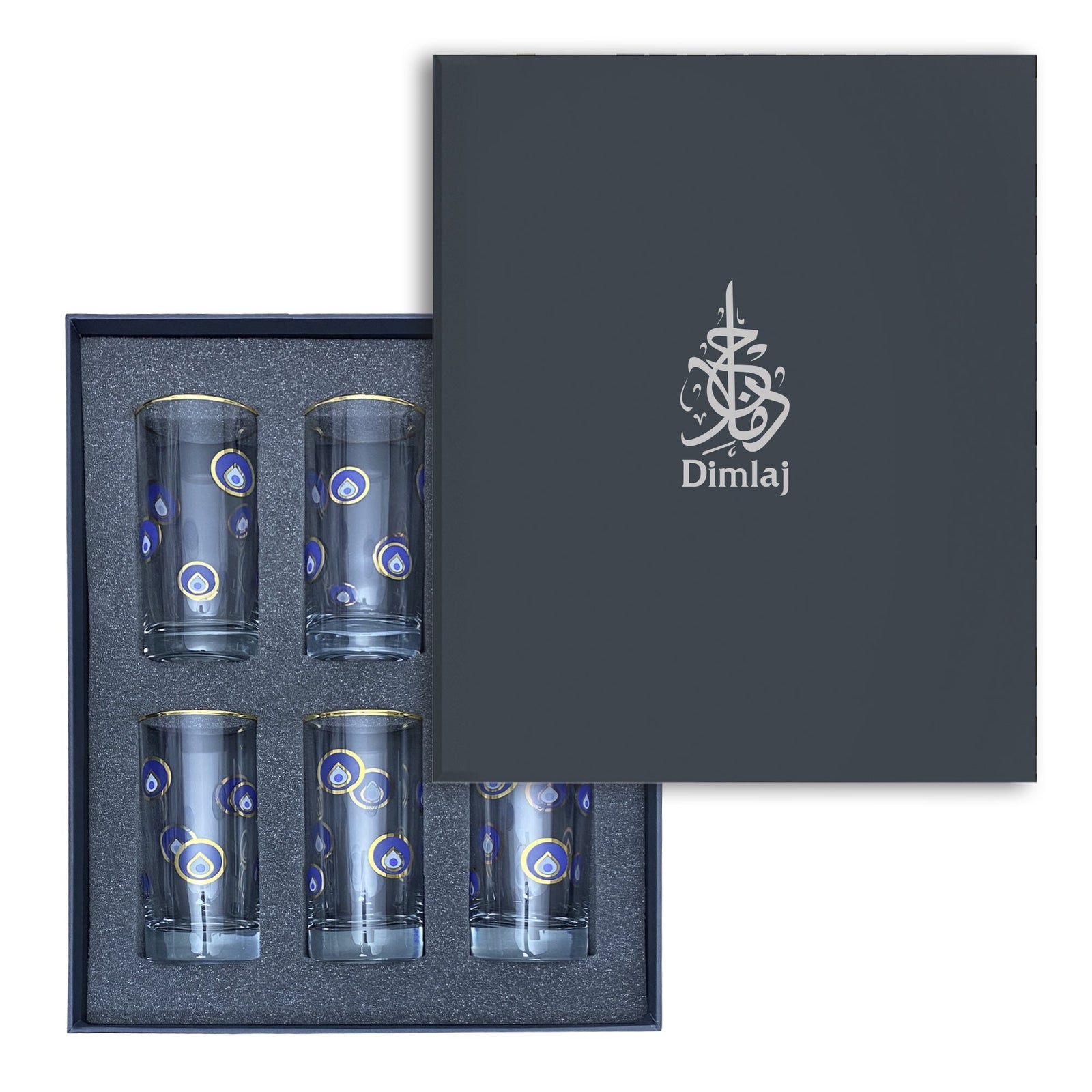 Dimlaj Charm Set of 6 Pcs Tumblers (Gold) - Premium Tumblers from Charm By Dimlaj - Just $250! 