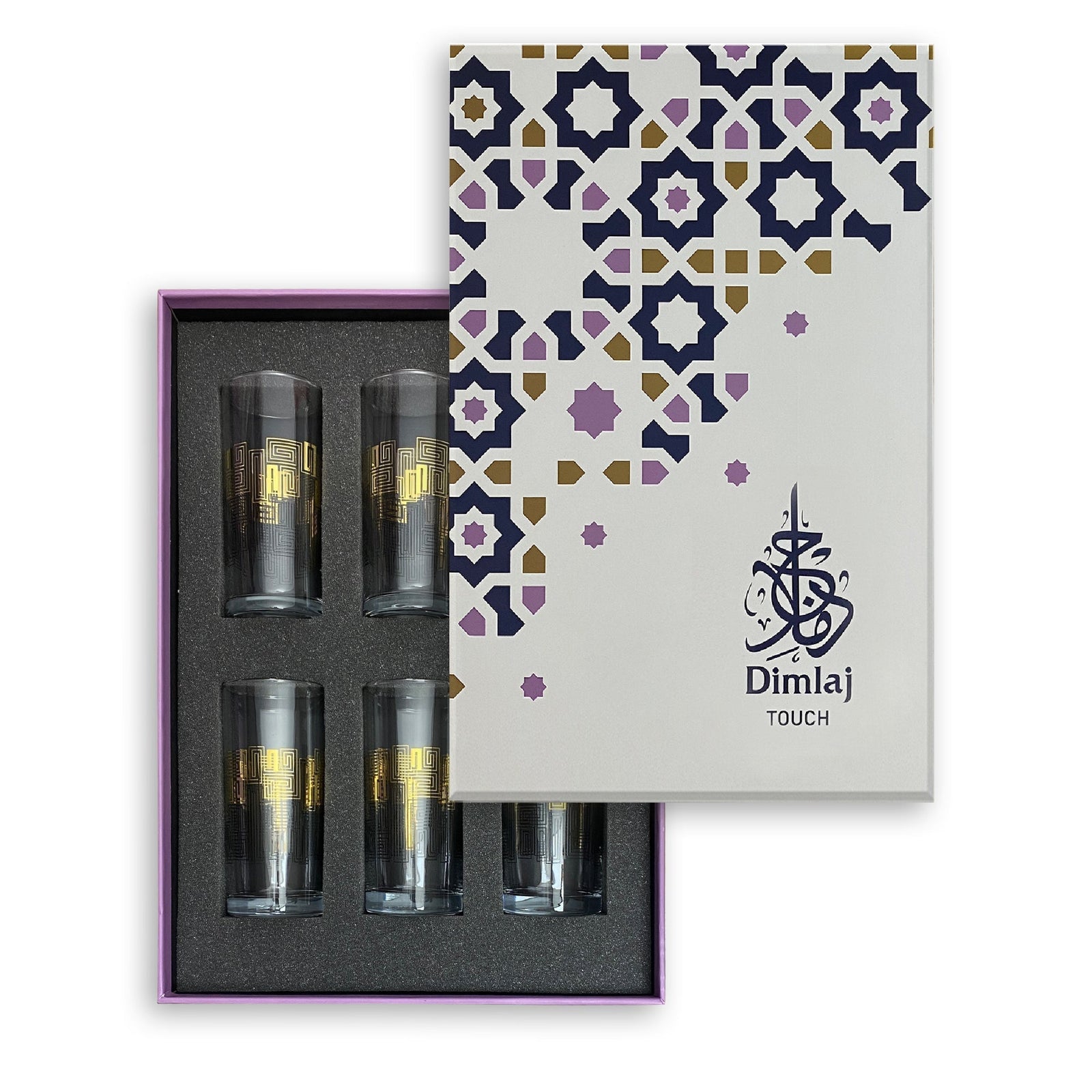 Dimlaj Touch Echo Set of 6 Pcs Long Tumblers Gold - Premium Tumblers from Dimlaj Touch - Just $135! 