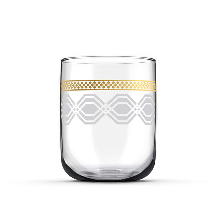 Dimlaj Touch Diamond Set of 6 Pcs Short Tumblers Gold - Premium Tumblers from Dimlaj Touch - Just $89! 