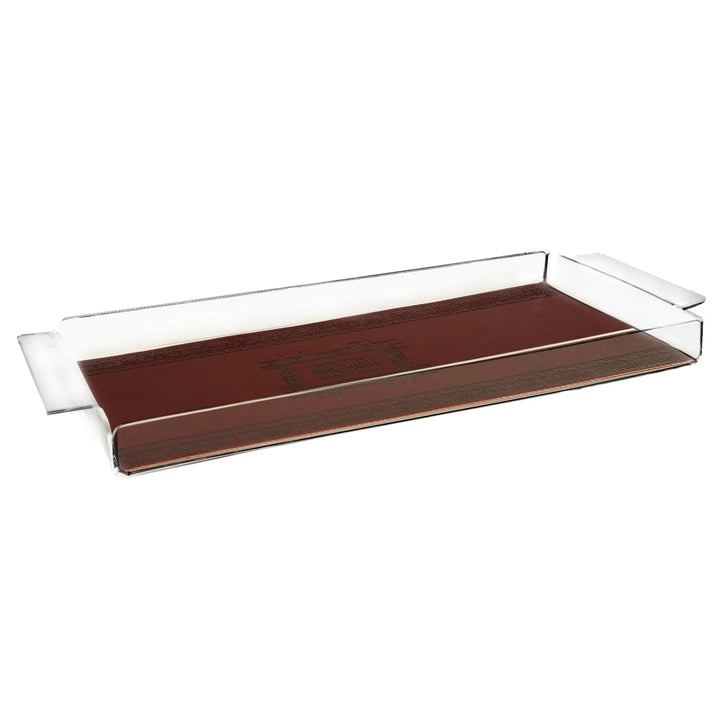 Dimlaj Shafa Acrylic Serving Tray Amber